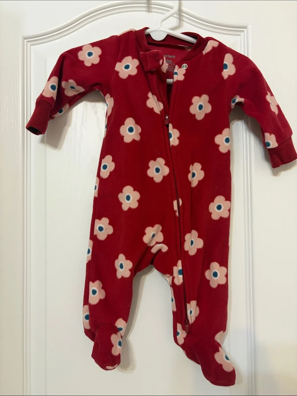 Lot bundle set of 2 Carter's fleece sleepers footie Footed pajamas new